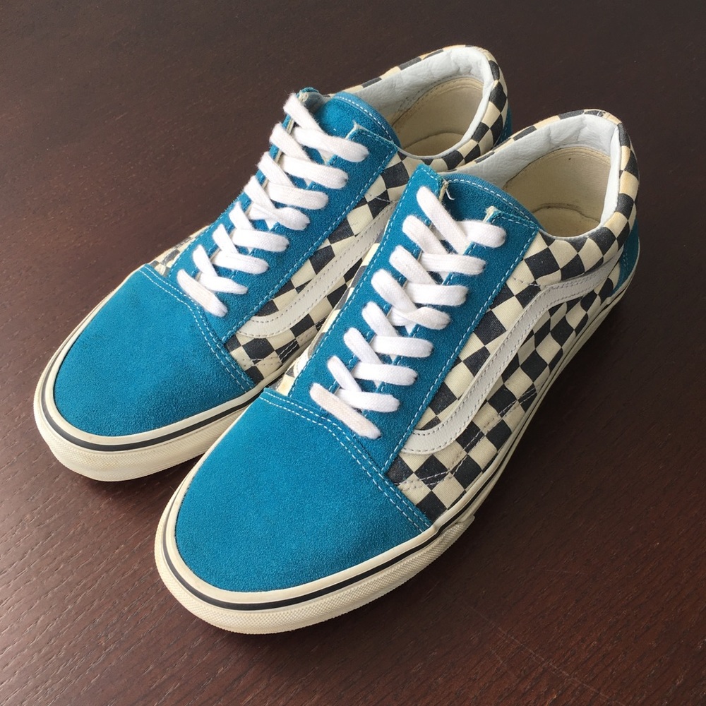 Vans US Open 2016 Surf Shoe Turquoise Checkerboard - Picture 1 of 8